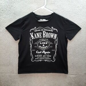 Kane Brown Shirt Womens Medium Black Country Music Graphic Band Tee Western